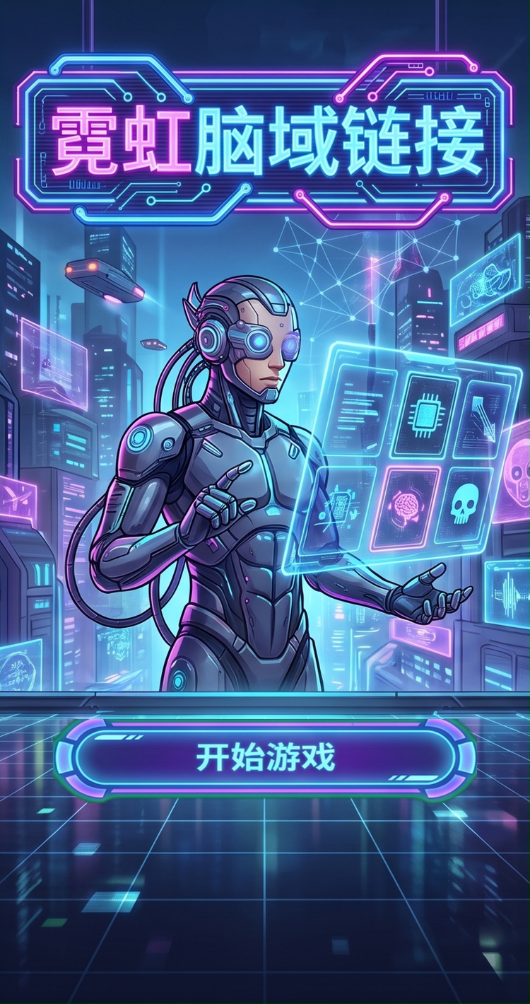 霓虹脑域链接未来科技感十足的赛博朋克风