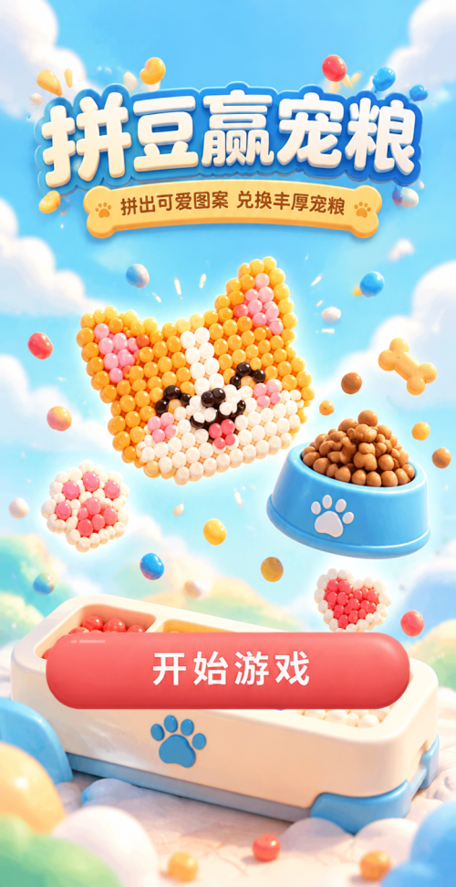 拼豆赢宠粮