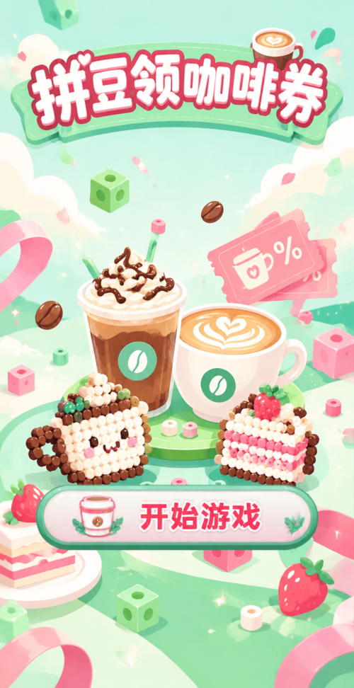 拼豆领咖啡券