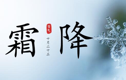 霜降节气海报怎么制作?