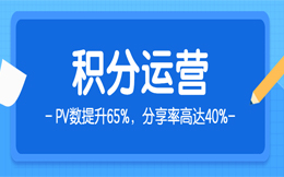 积分运营实操玩法:PV数提升65%,分享率高达40%!