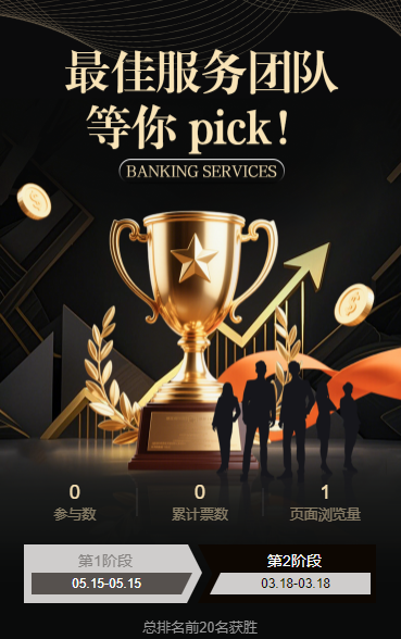 银行最佳服务团队” 等你 pick！投票
