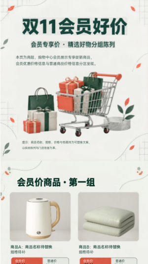 双11会员好价 · 会员购物专刊
